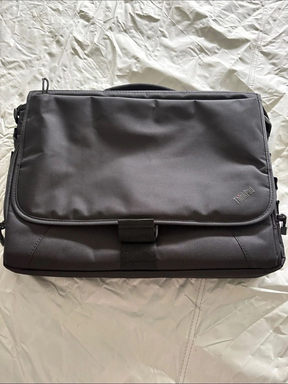 Gray Messenger Laptop Bag - Professional Men's Briefcase